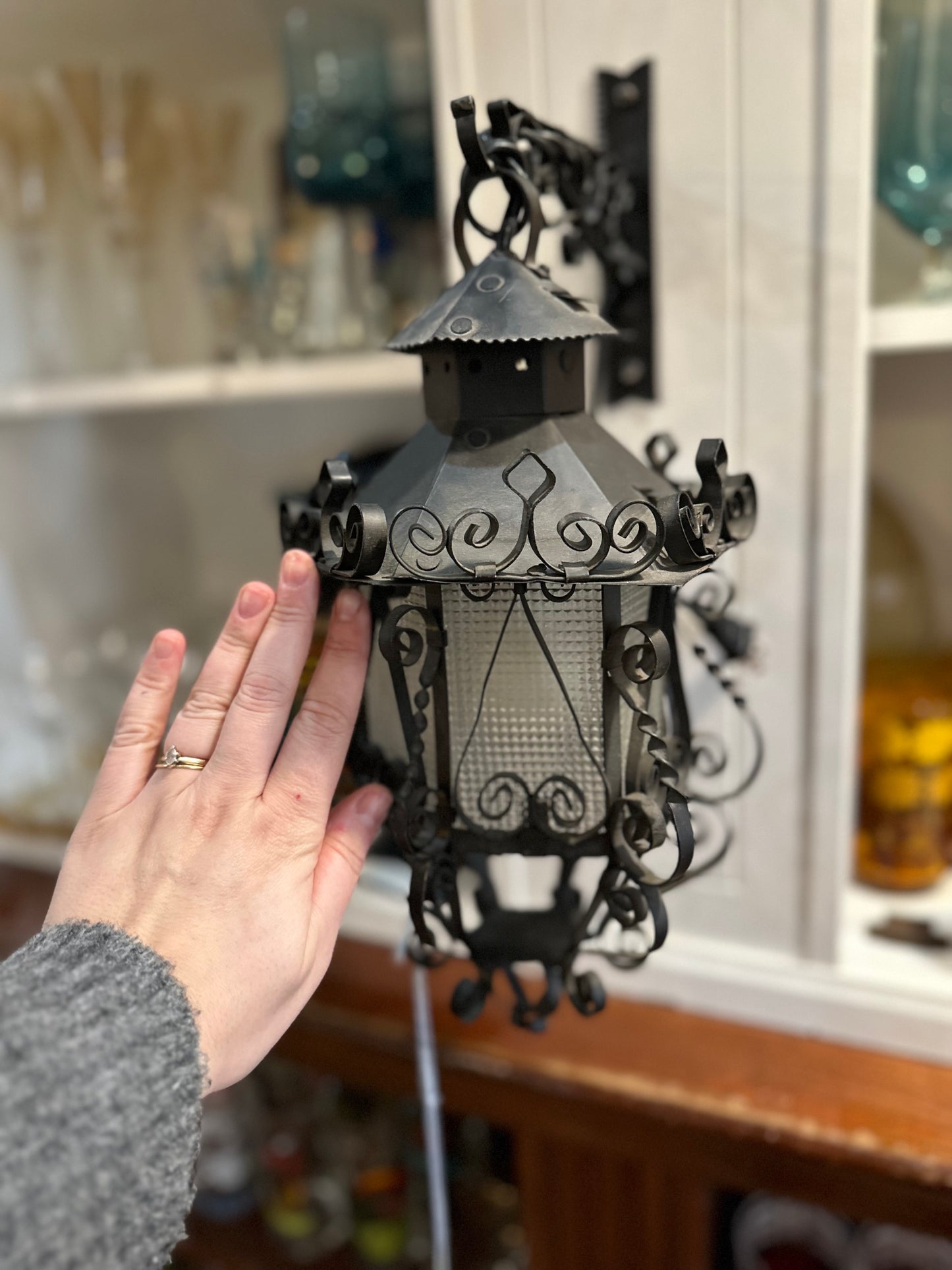 70s Spanish Revival ornamental lamp