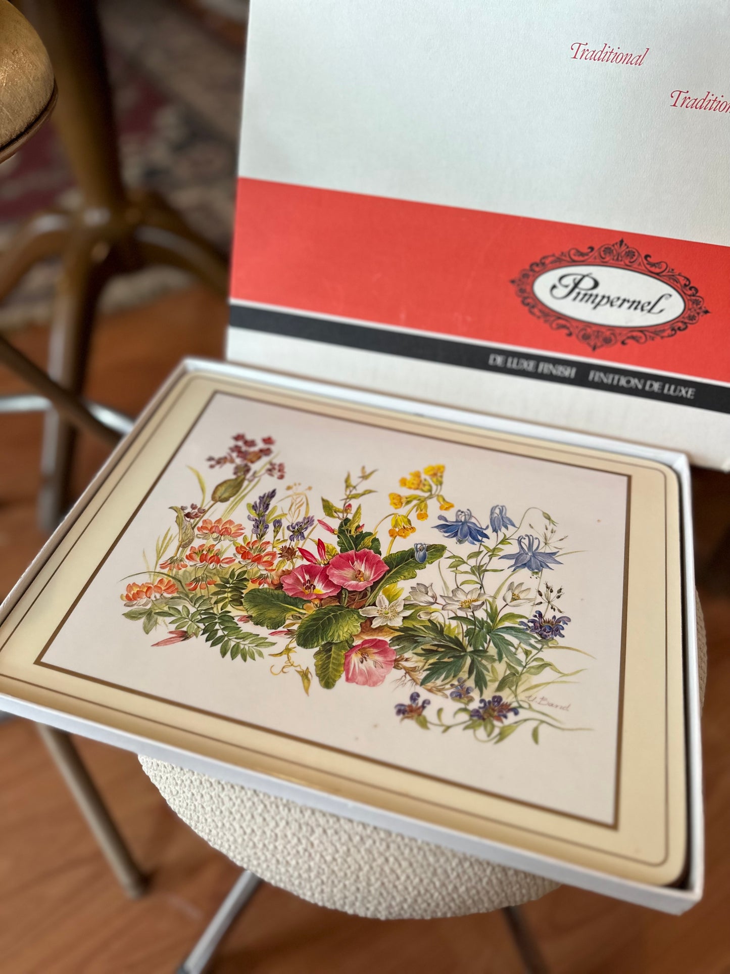 Pimpernel Floral Cork back Placemat Set of 4