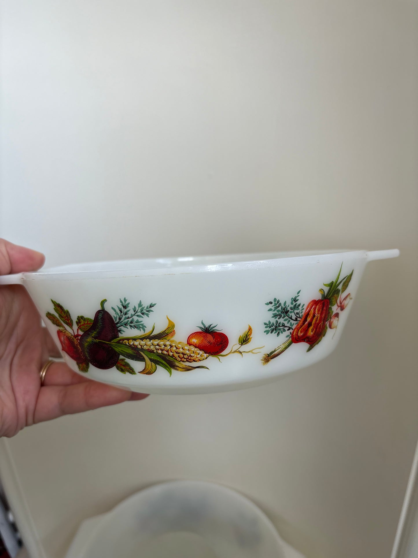 JAJ Pyrex England - “Market Garden” 3 piece casserole set