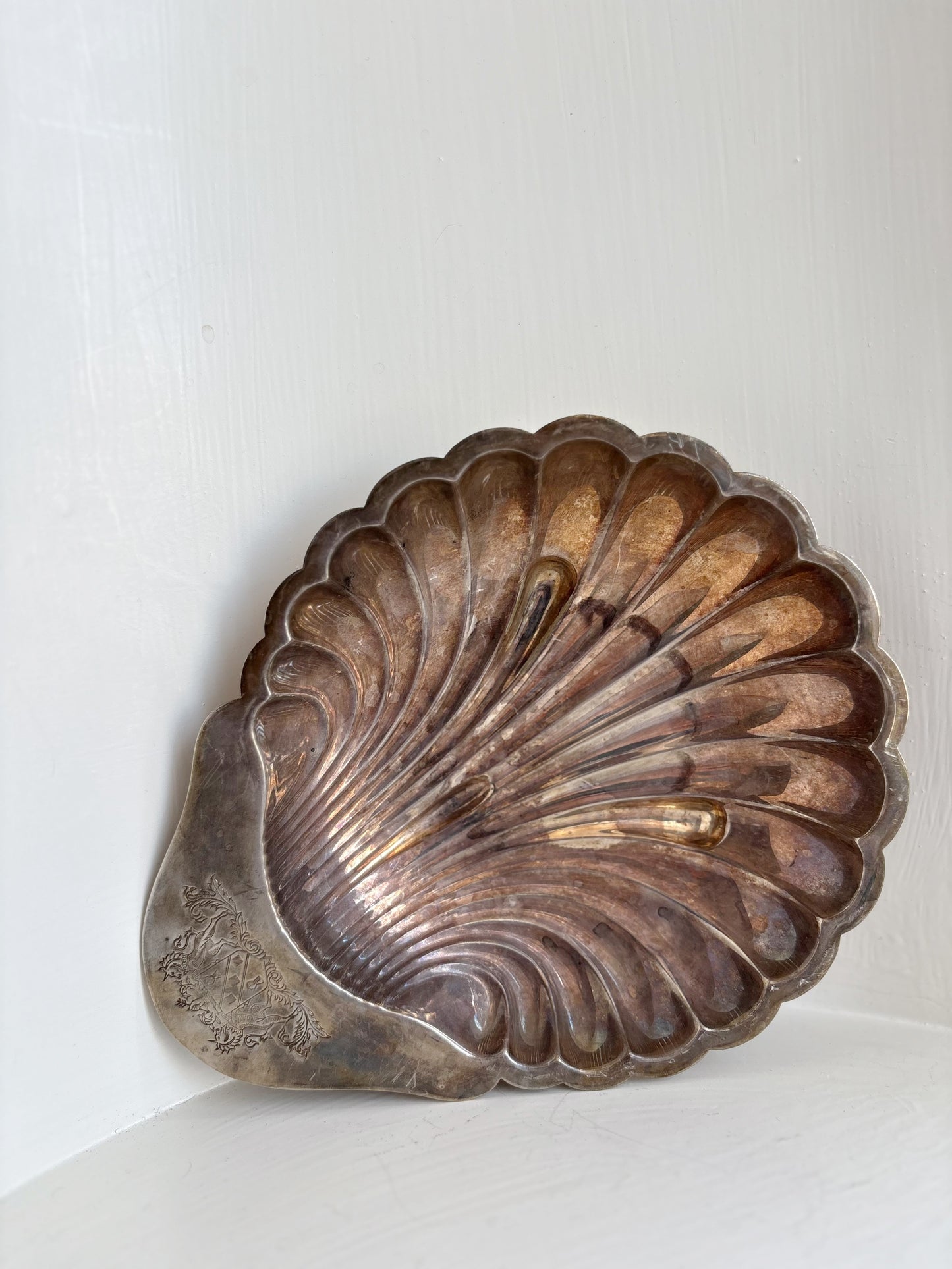 Electro Plated Silver Nickel Shell Dish - Made in England