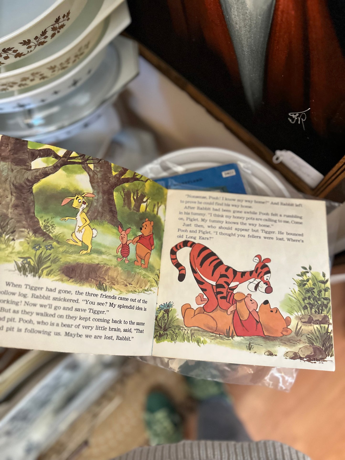 Winnie The Pooh and Tigger Too - Storybook & 33 1/2 RPM Vinyl - Disneyland Vinyl 366