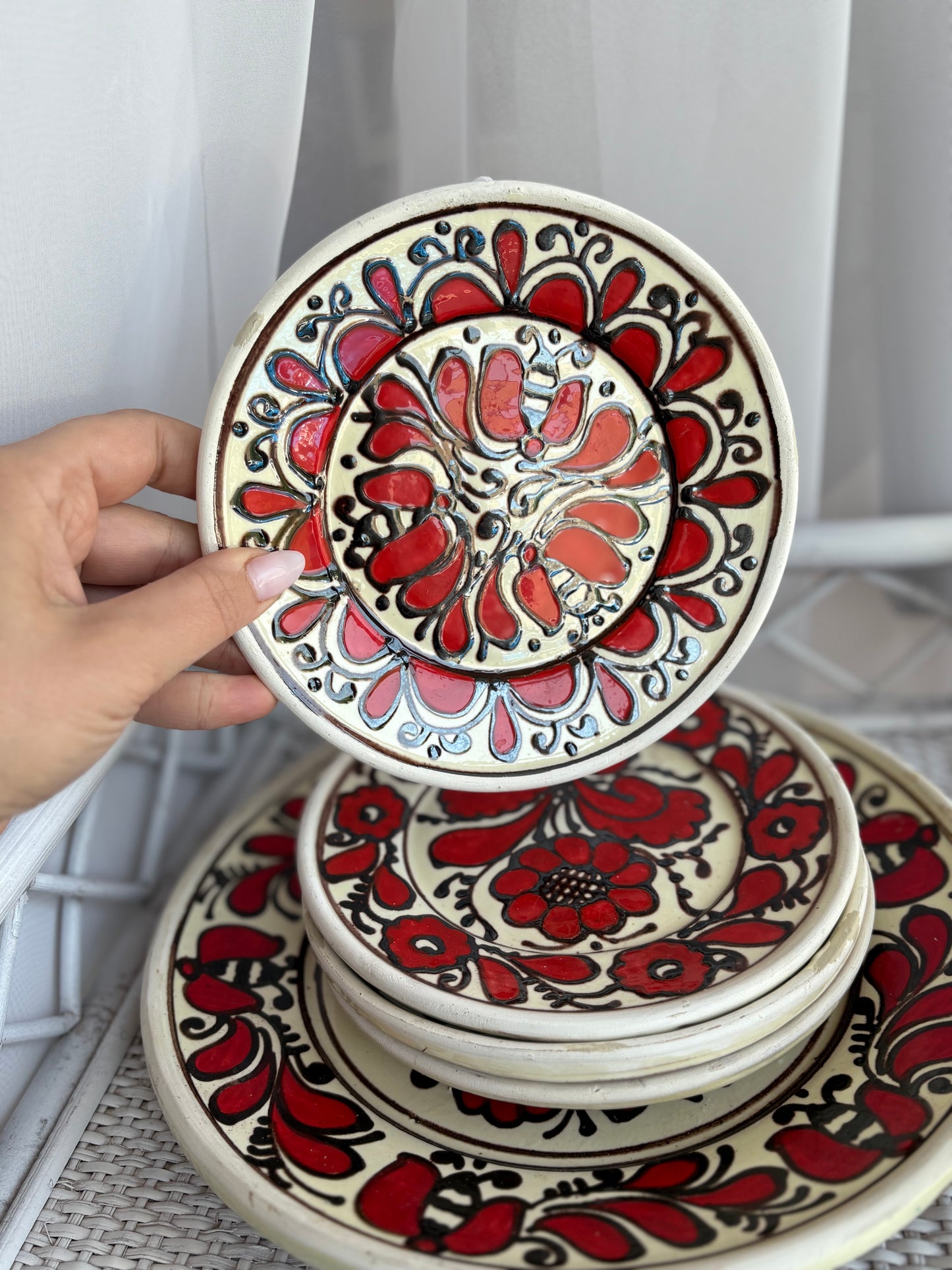 Korond Pottery Hungary Wall Plates