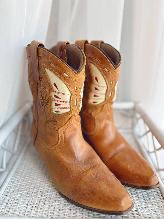 7 1/2 Women’s Oak Tree Farm low cowgirl boots