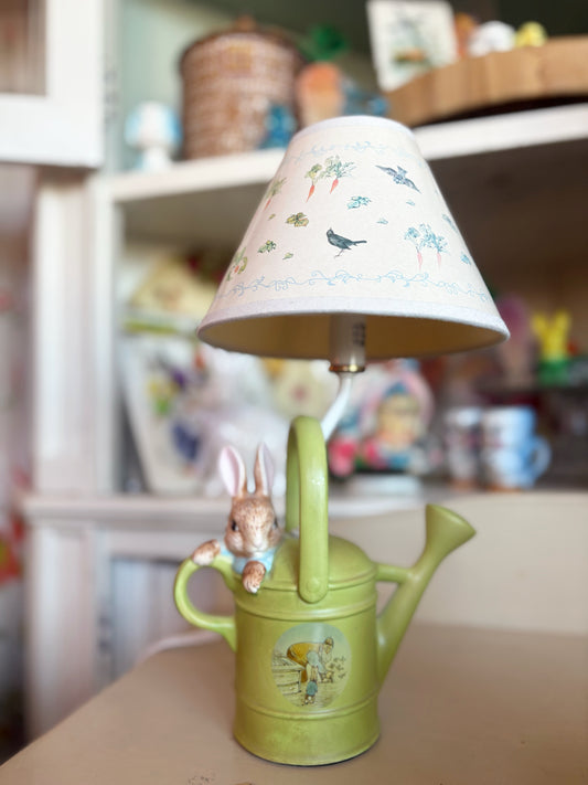 Beatrix Potter - Peter Rabin in a watering can lamp