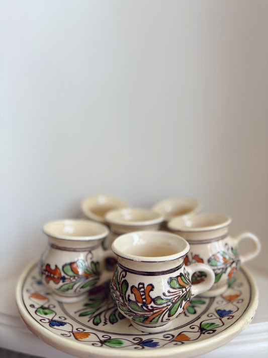 Korond Pottery Hungary Espresso Set