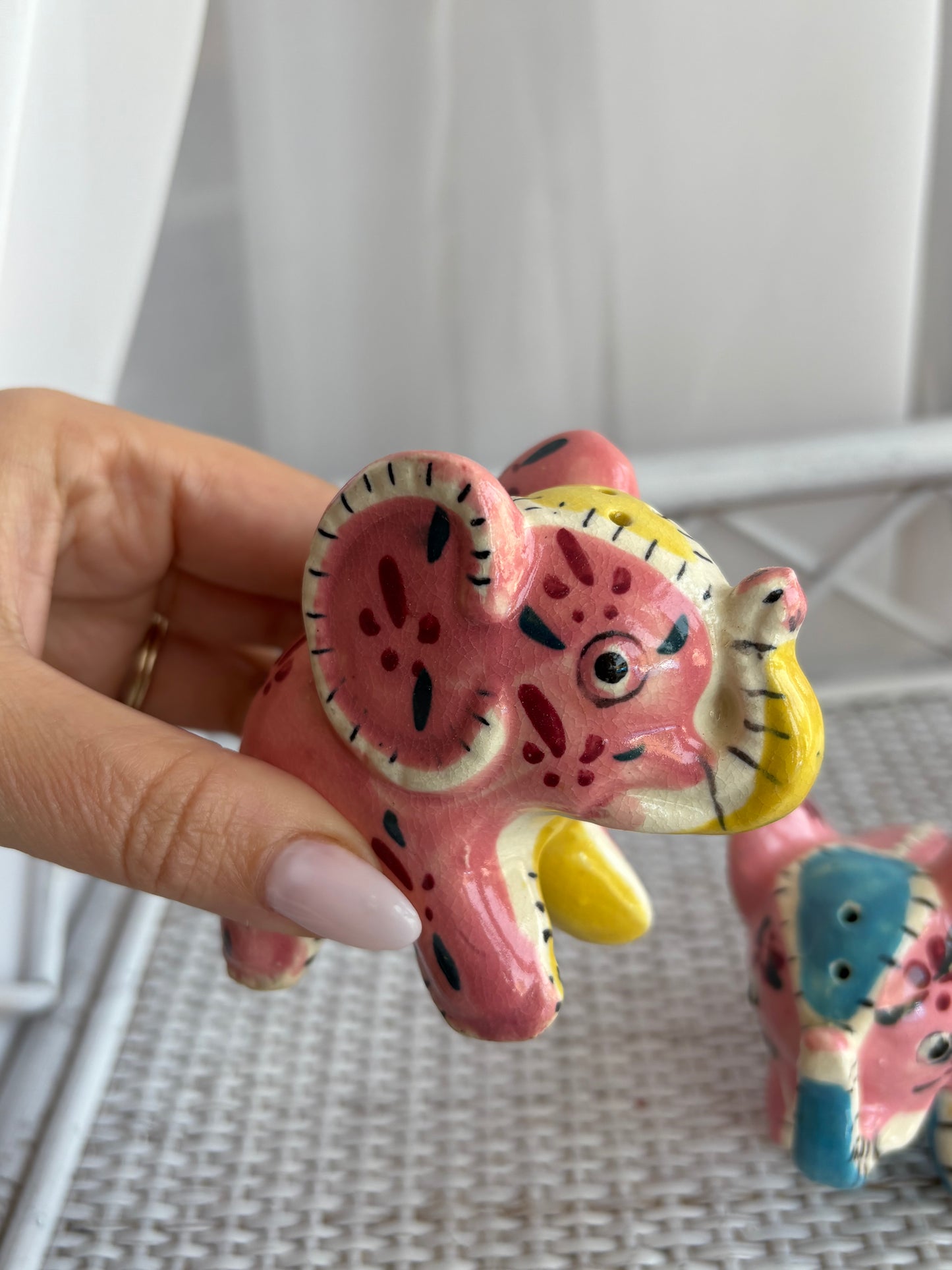 Ceramic Elephant Salt & Pepper Shakers