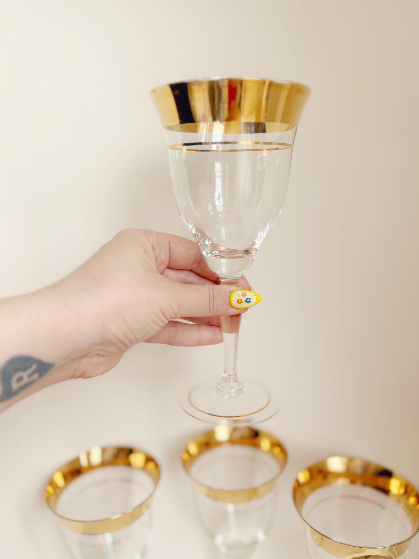 Dorothy Thorpe Crystal Champagne Glasses (set of 4)