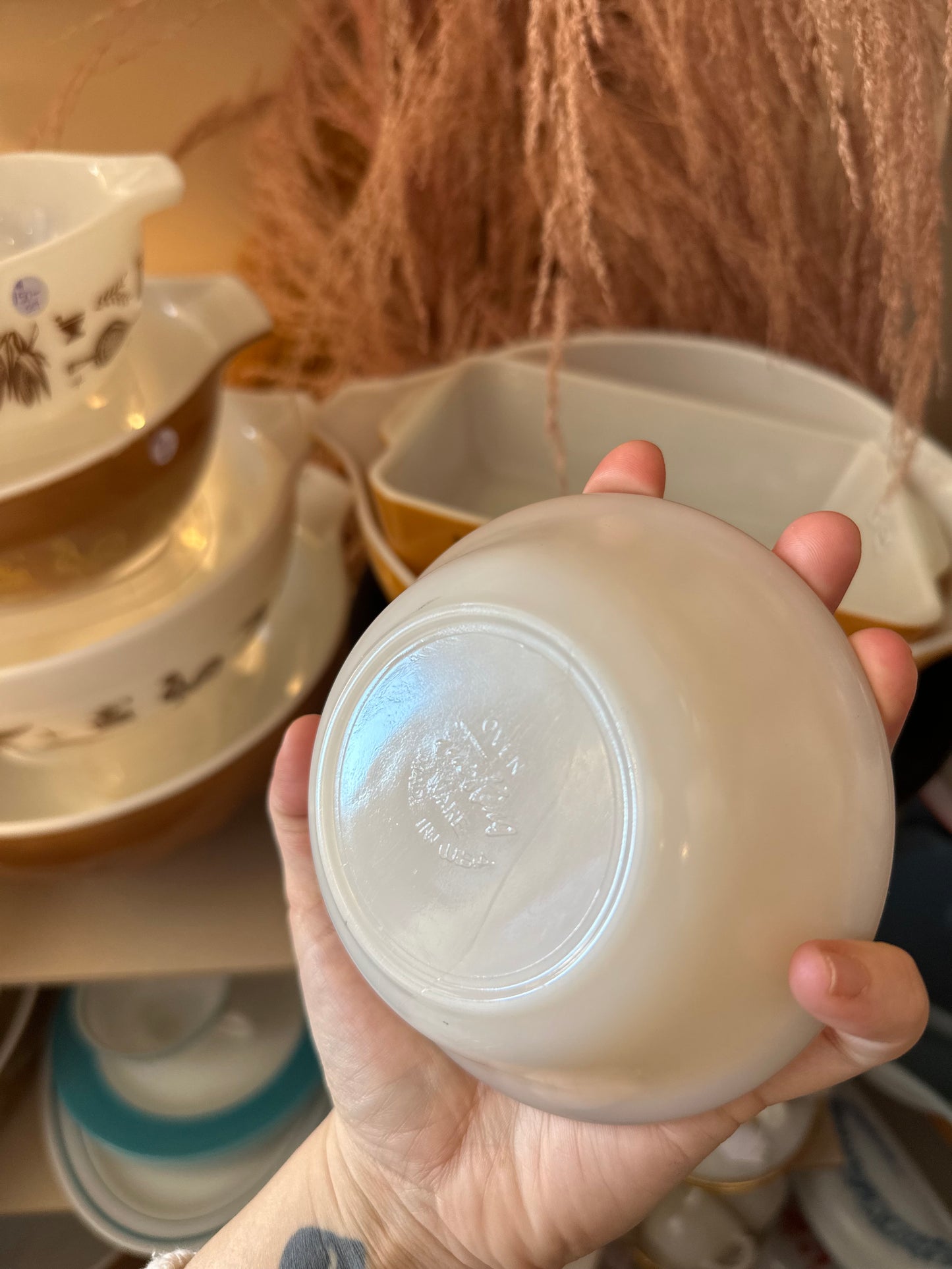 Set of 8 Fire King Golden Anniversary dessert bowls