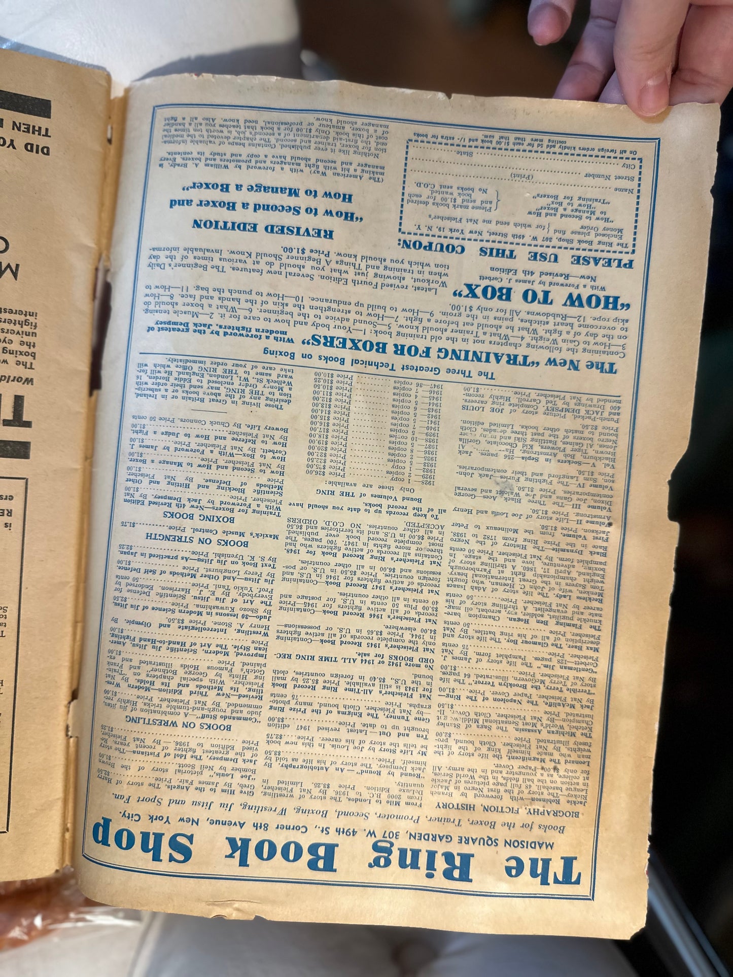 September 1948 The Ring Boxing Magazine Louis Walcott