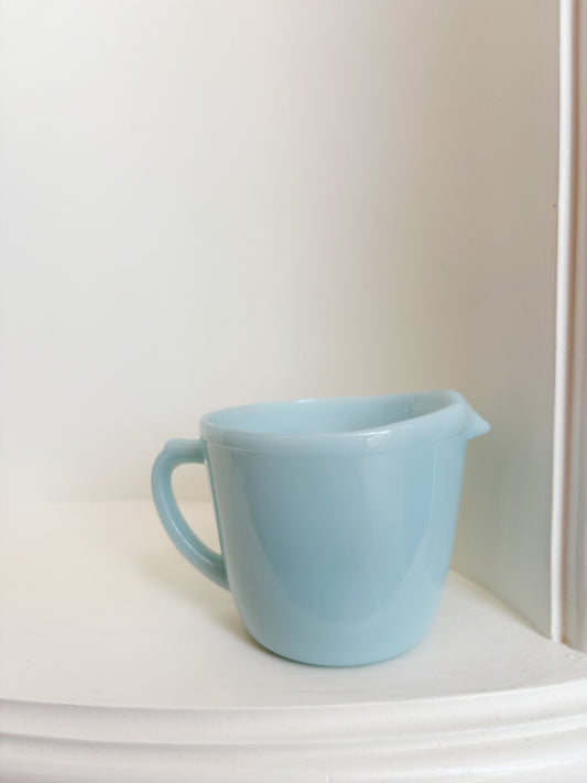 FireKing Blue Delphite Creamer