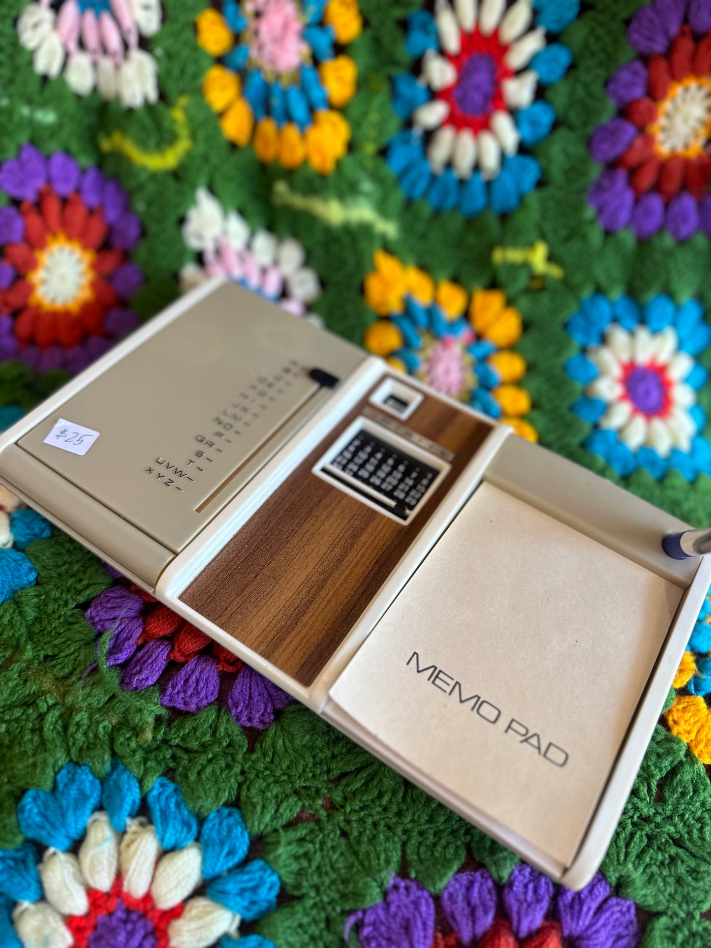 Mid Century Desk Telephone Index, Calendar & Memo Pad
