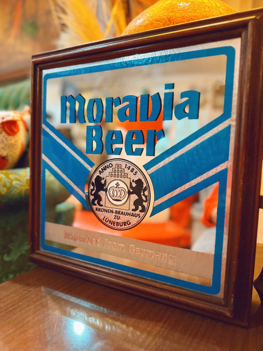 Moravia Beer - Imported from Germany, Bar Mirror