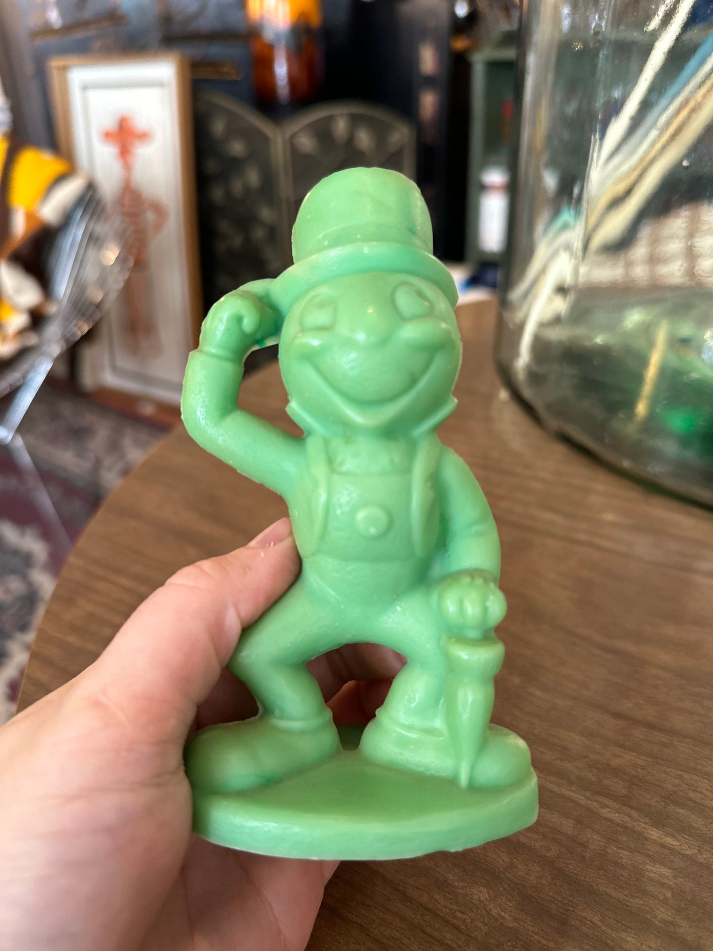 Walt Disney Productions Jiminy Cricket Hard Wax Figure