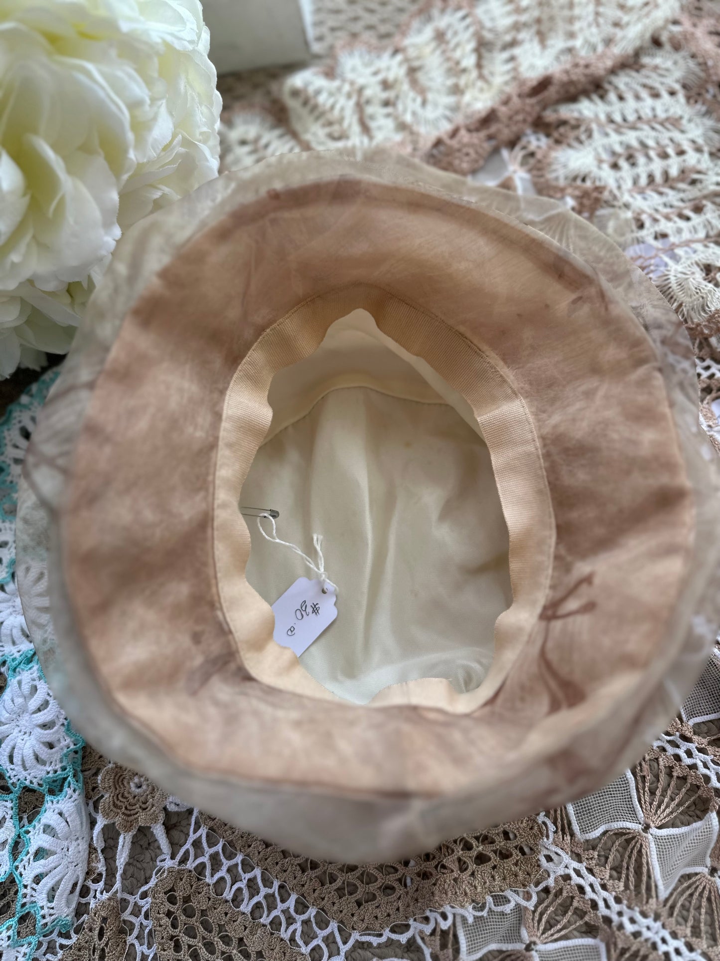 Slouchy Peach Basket Hat - large