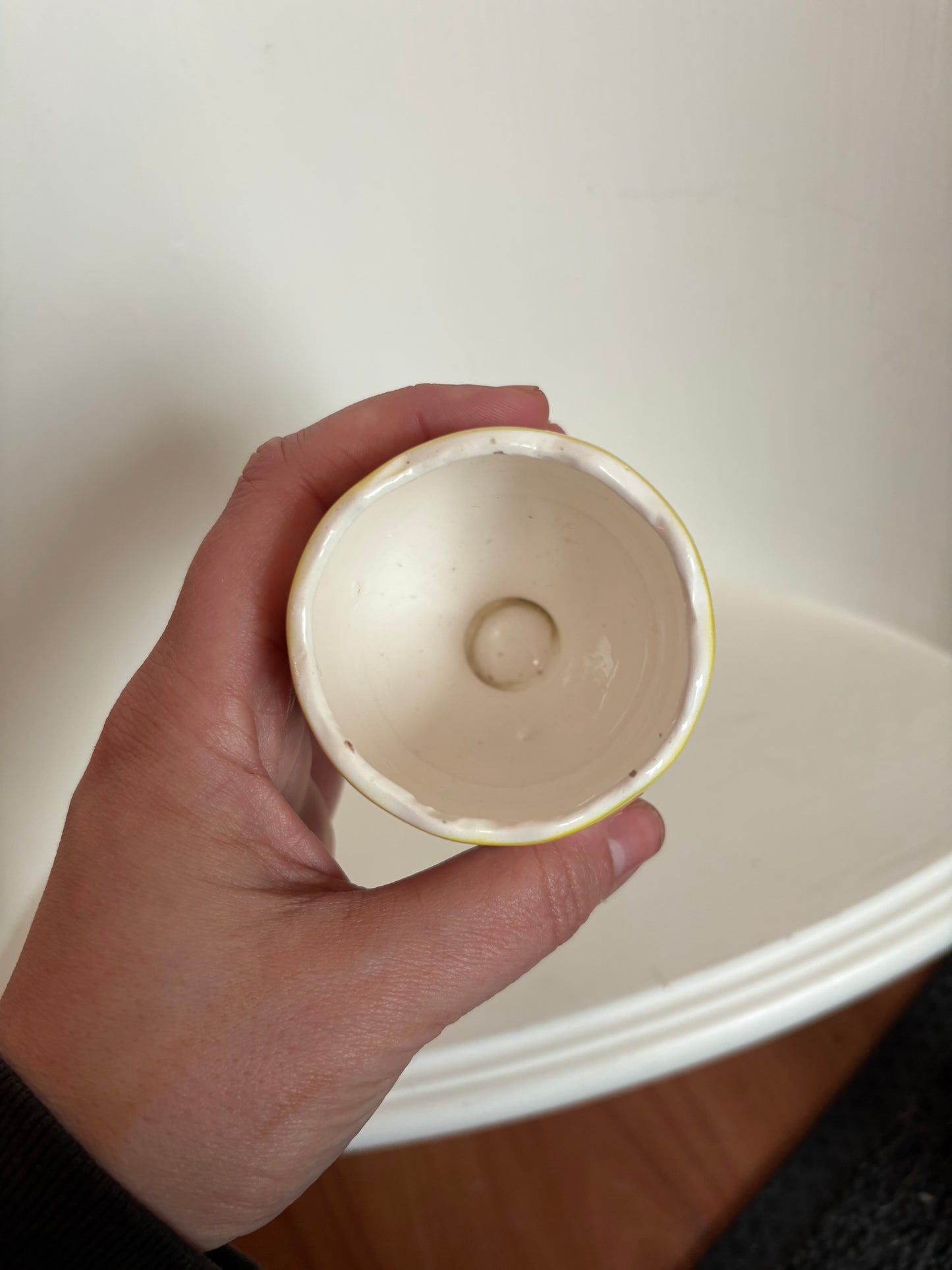 Rooster Egg Cups - marked Japan