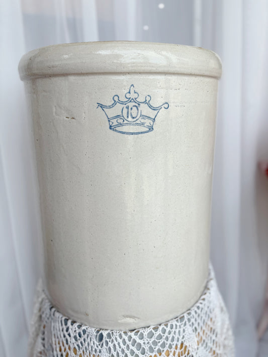 Stoneware 10 Gallon Crock