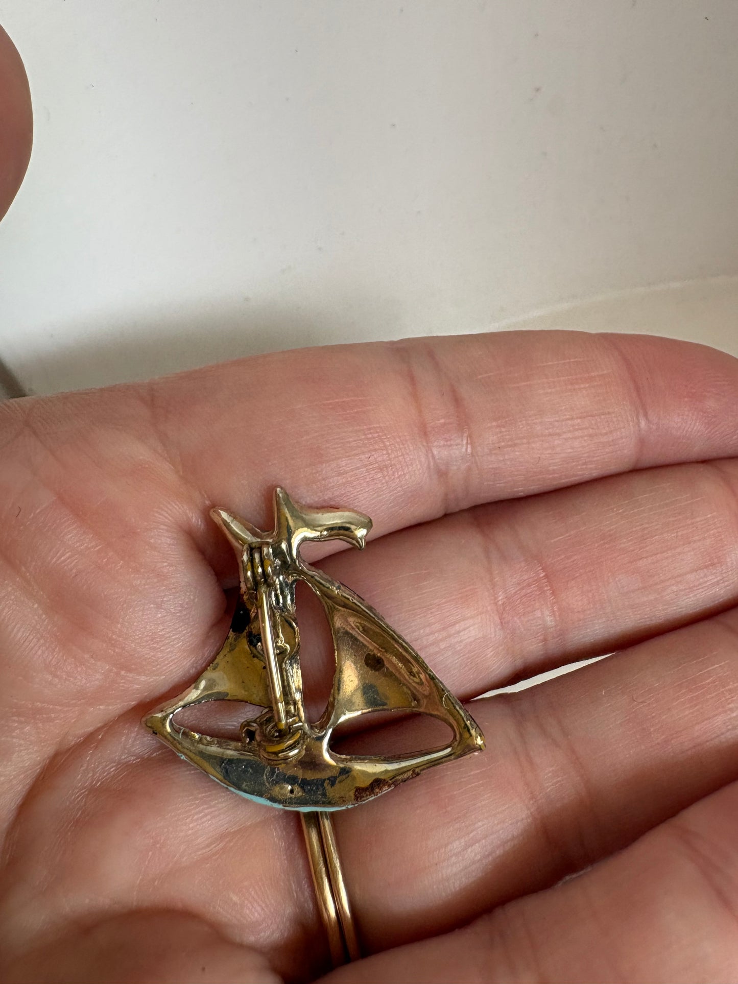Brooch #8 - sailboat