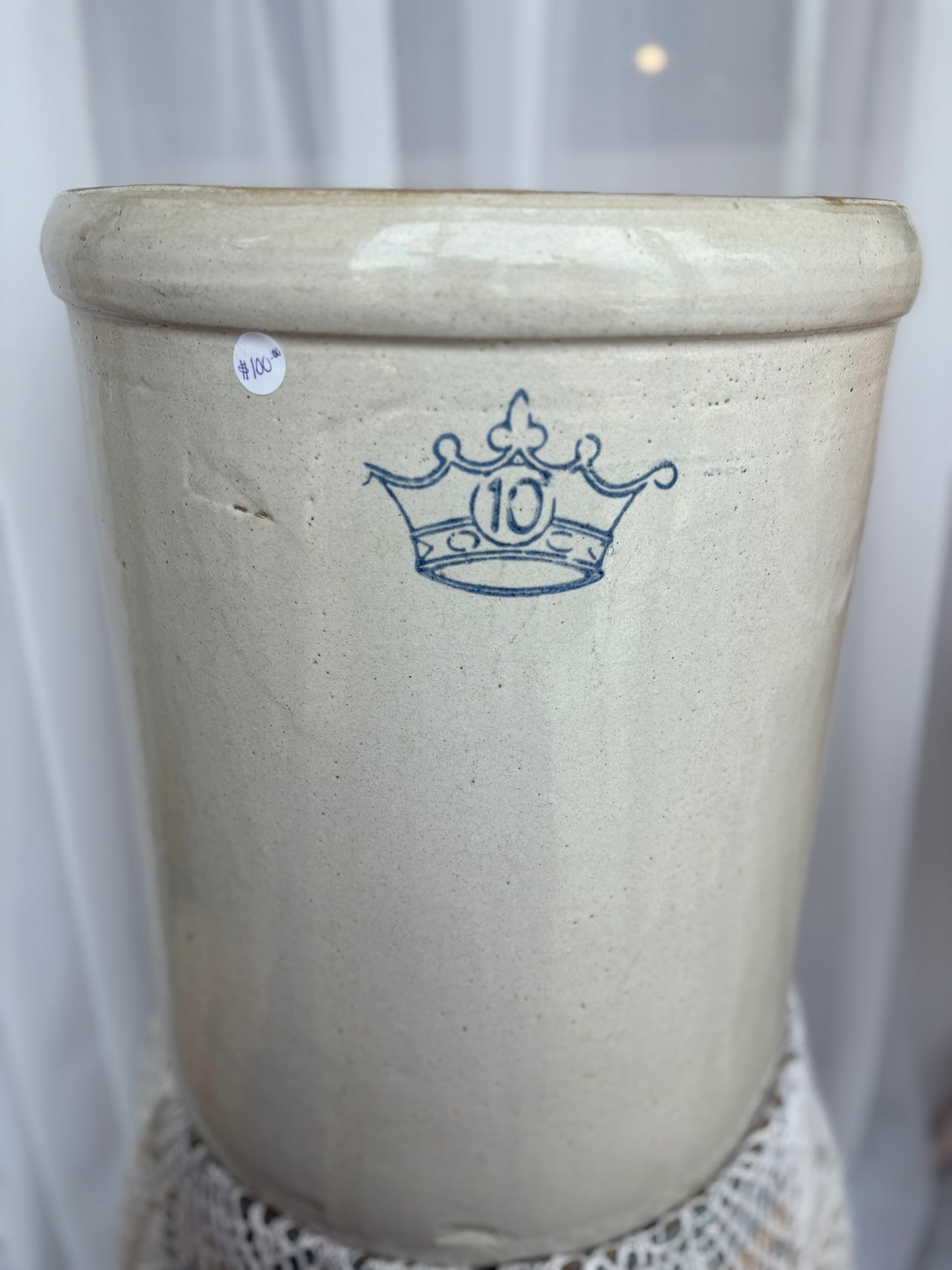 Stoneware 10 Gallon Crock