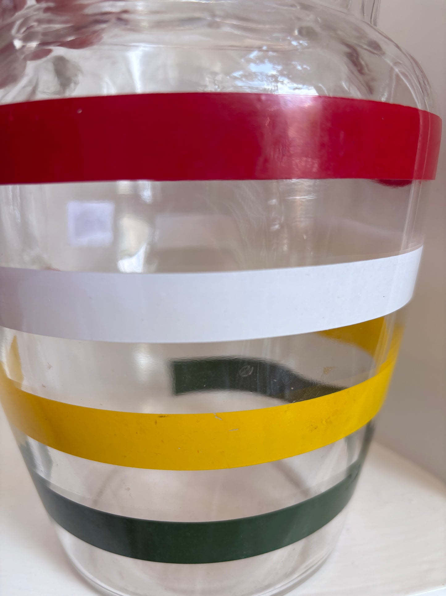 Striped Juice Jug