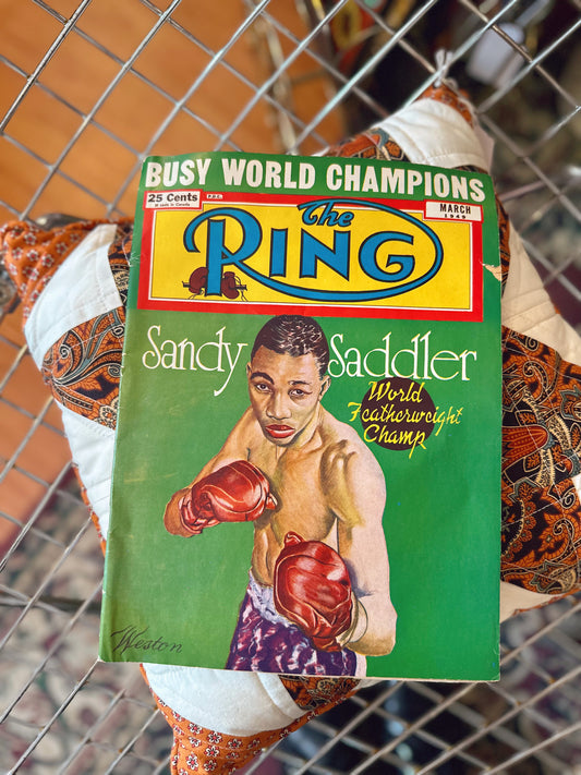 March 1949 The Ring Boxing Magazine - Sandy Saddler