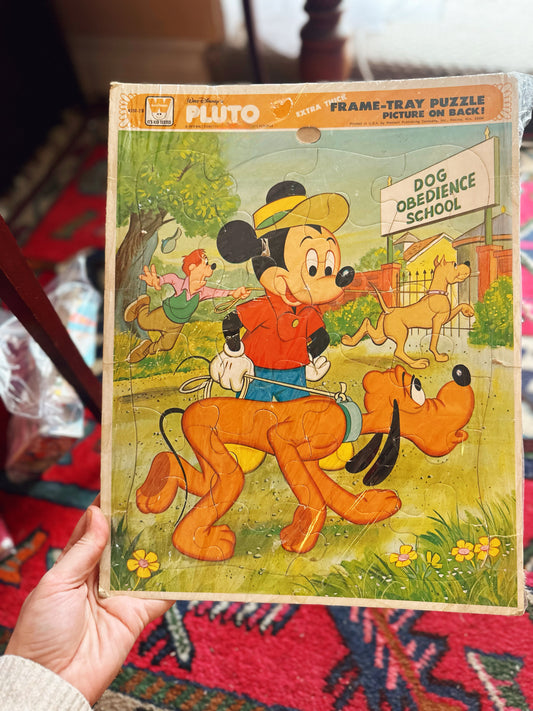 Whitman Walt Disney Tray Frame-tray Puzzle Pluto