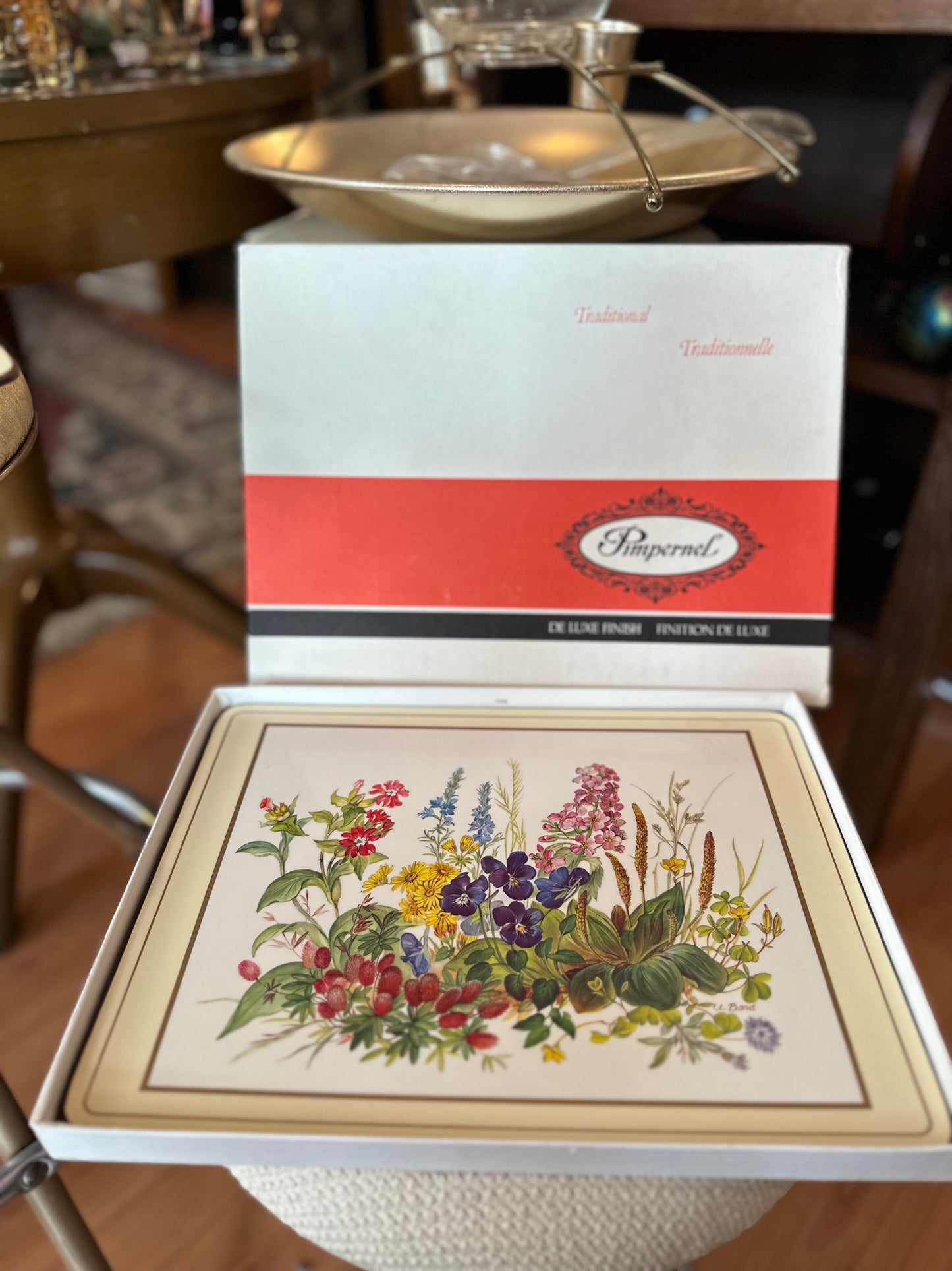 Pimpernel Floral Cork back Placemat Set of 4