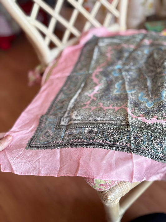 Silky Scarf #4- pink