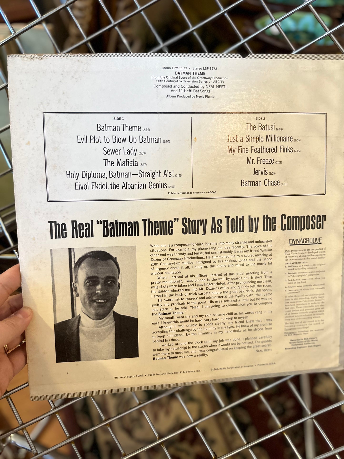 Batman Theme From Original 20th Century Fox Television Series on ABC - TV Vinyl
