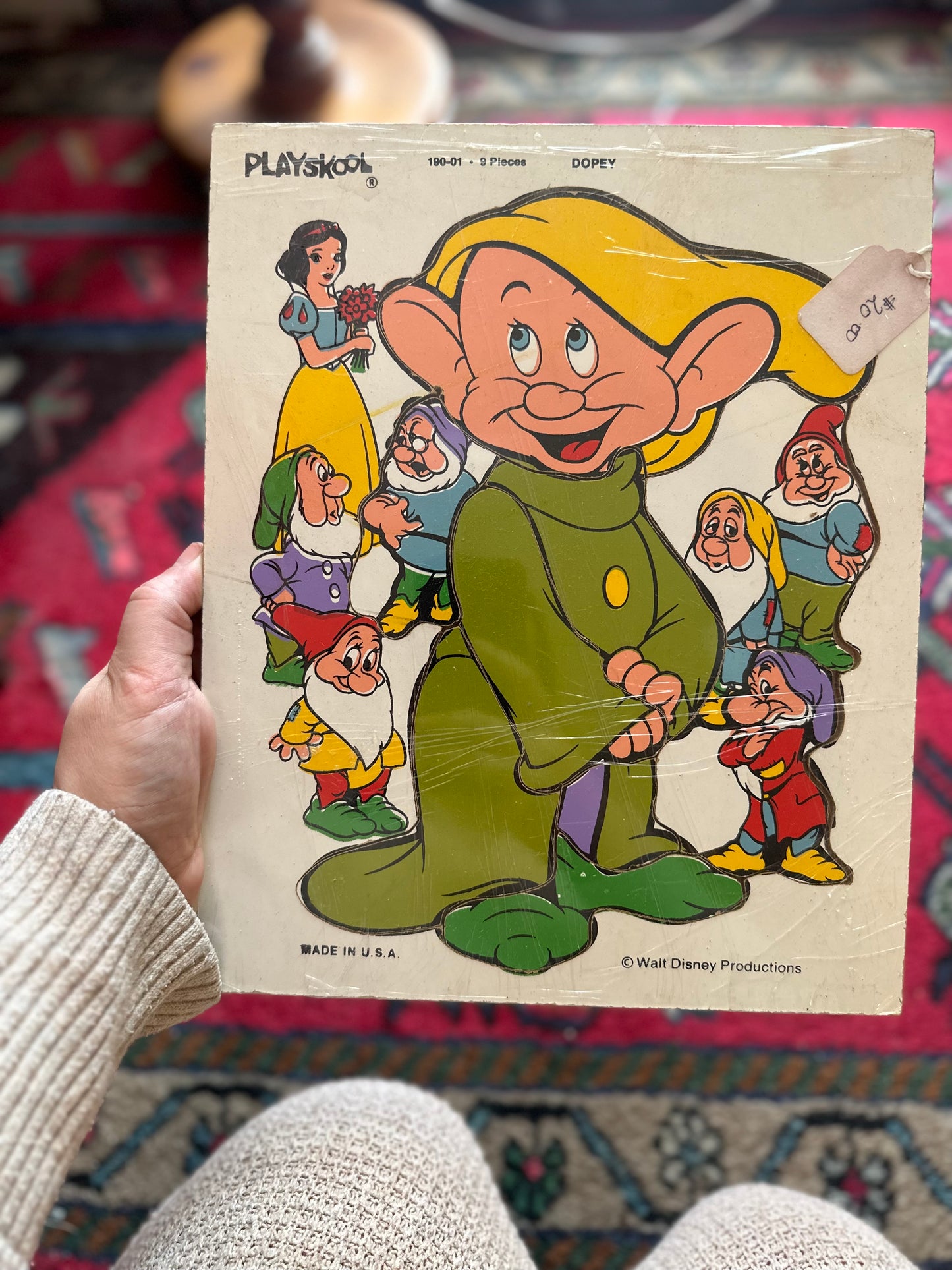 1970s Playskool Dopey Wooden Puzzle