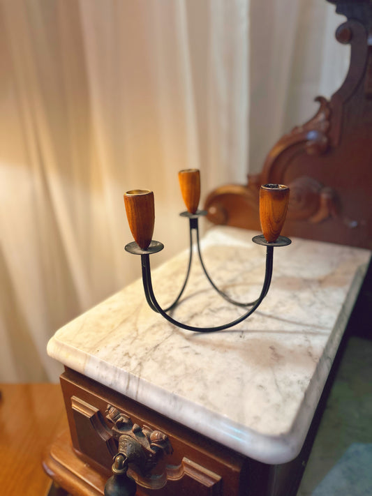 Mid Century Modern tapered candle holder
