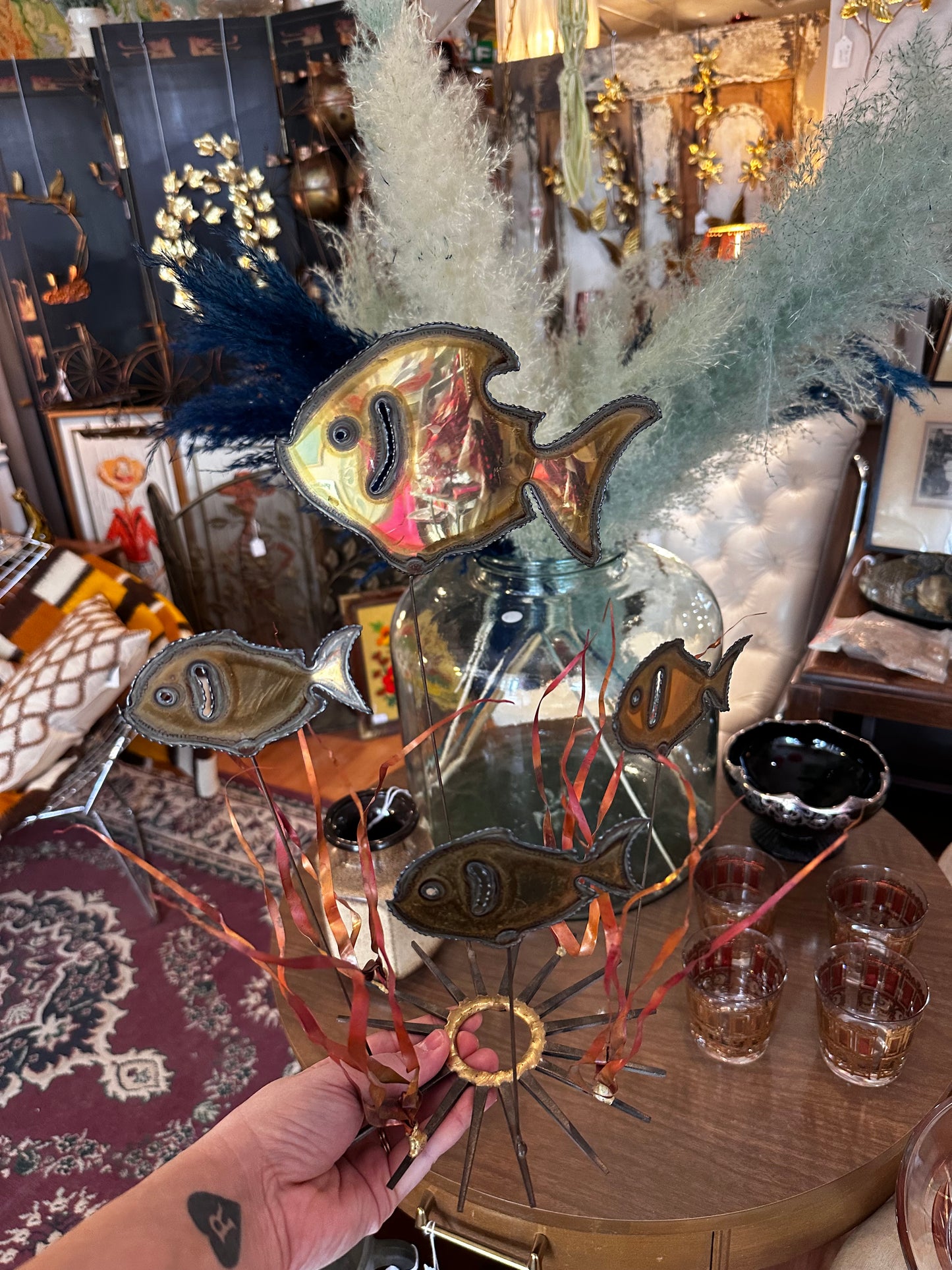 Mid Century Fish Art