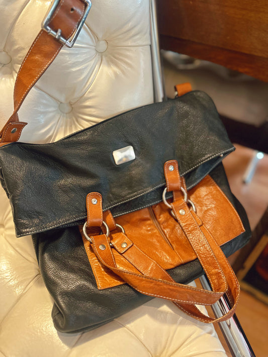 Vanity Firenze Italian leather bag - made in Italy