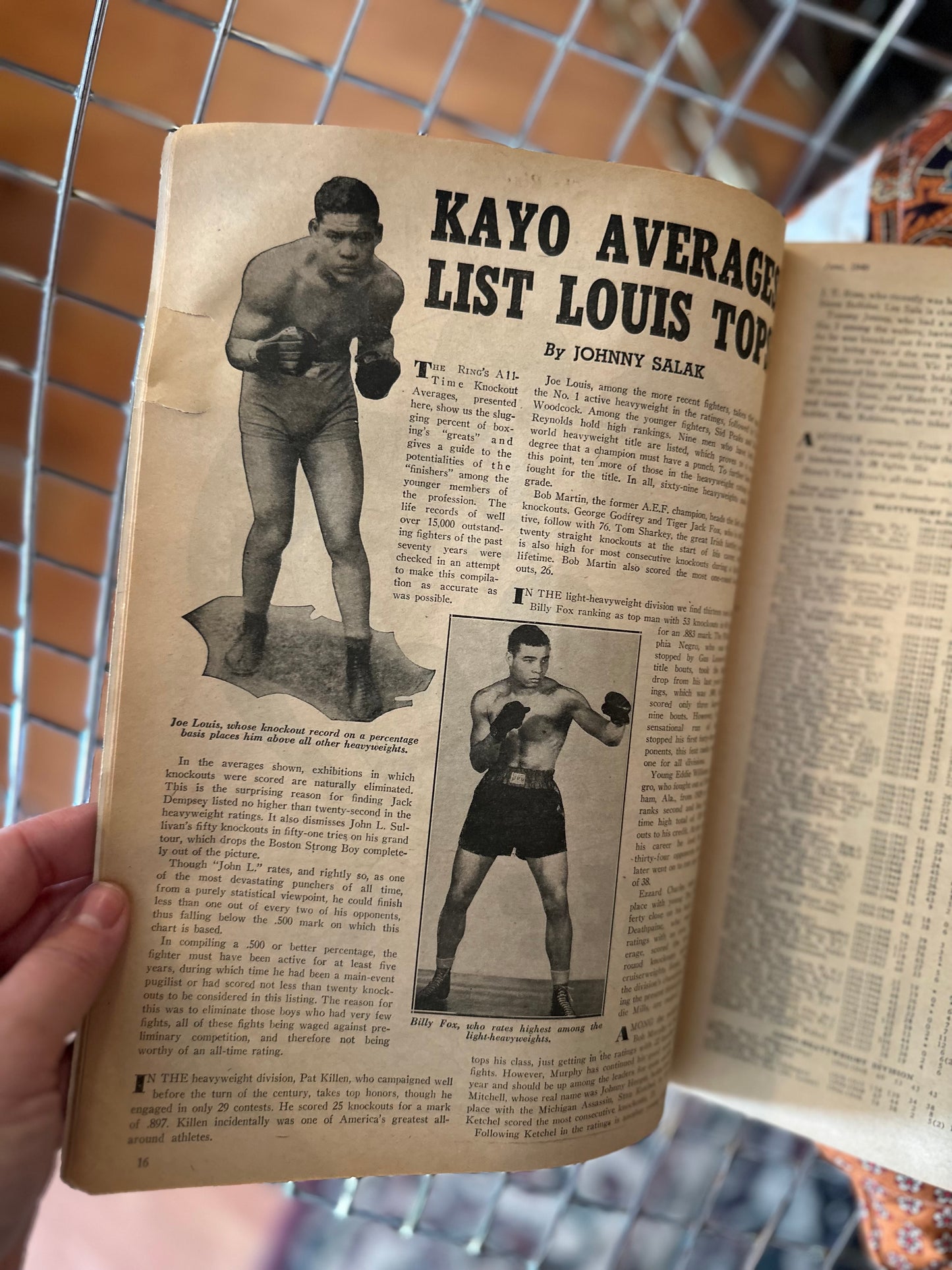 June 1949 The Ring Boxing Magazine The Heavyweight Picture