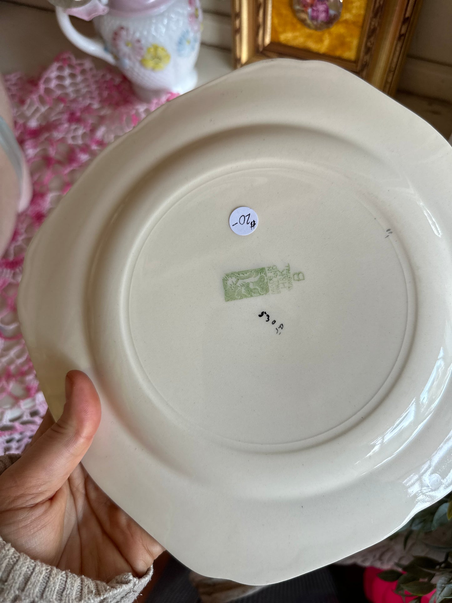 H&K Turnstall floral porcelain plate