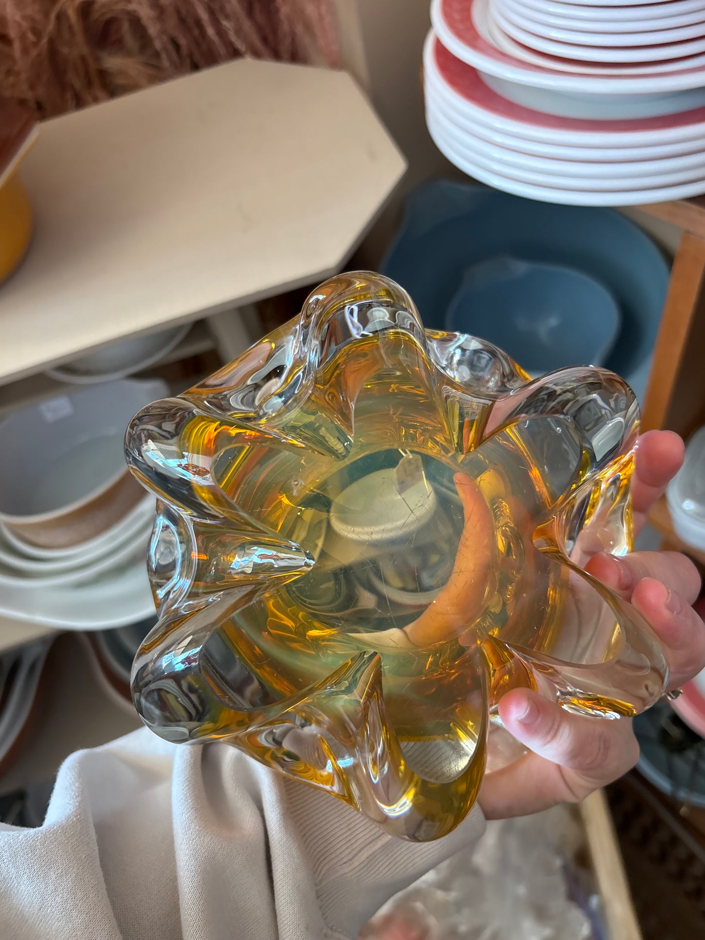 1960s Studio Glass Bowl