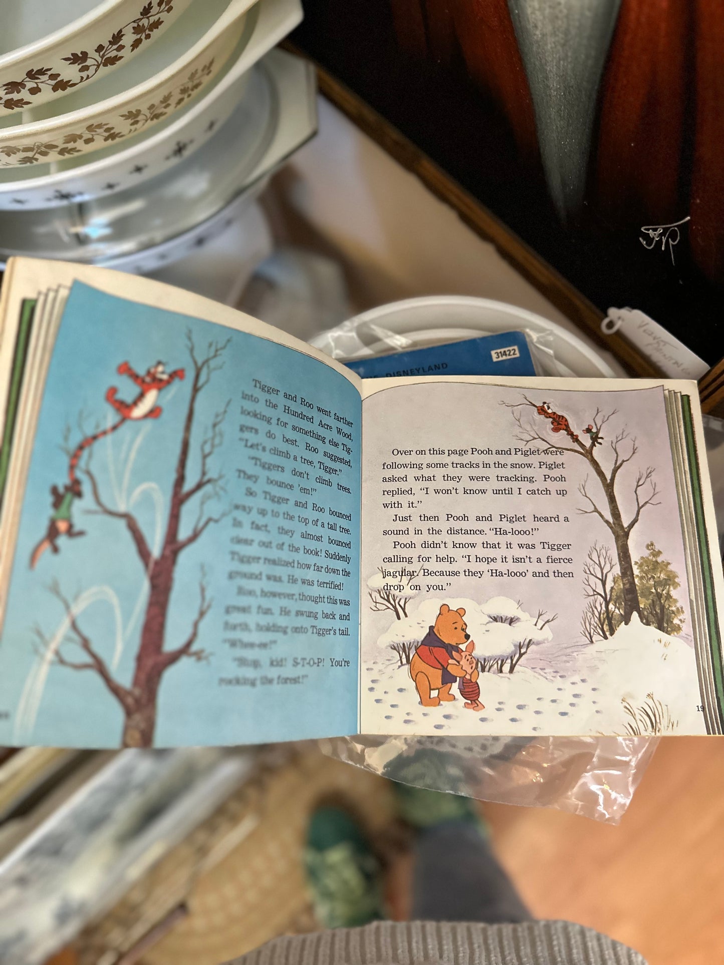 Winnie The Pooh and Tigger Too - Storybook & 33 1/2 RPM Vinyl - Disneyland Vinyl 366