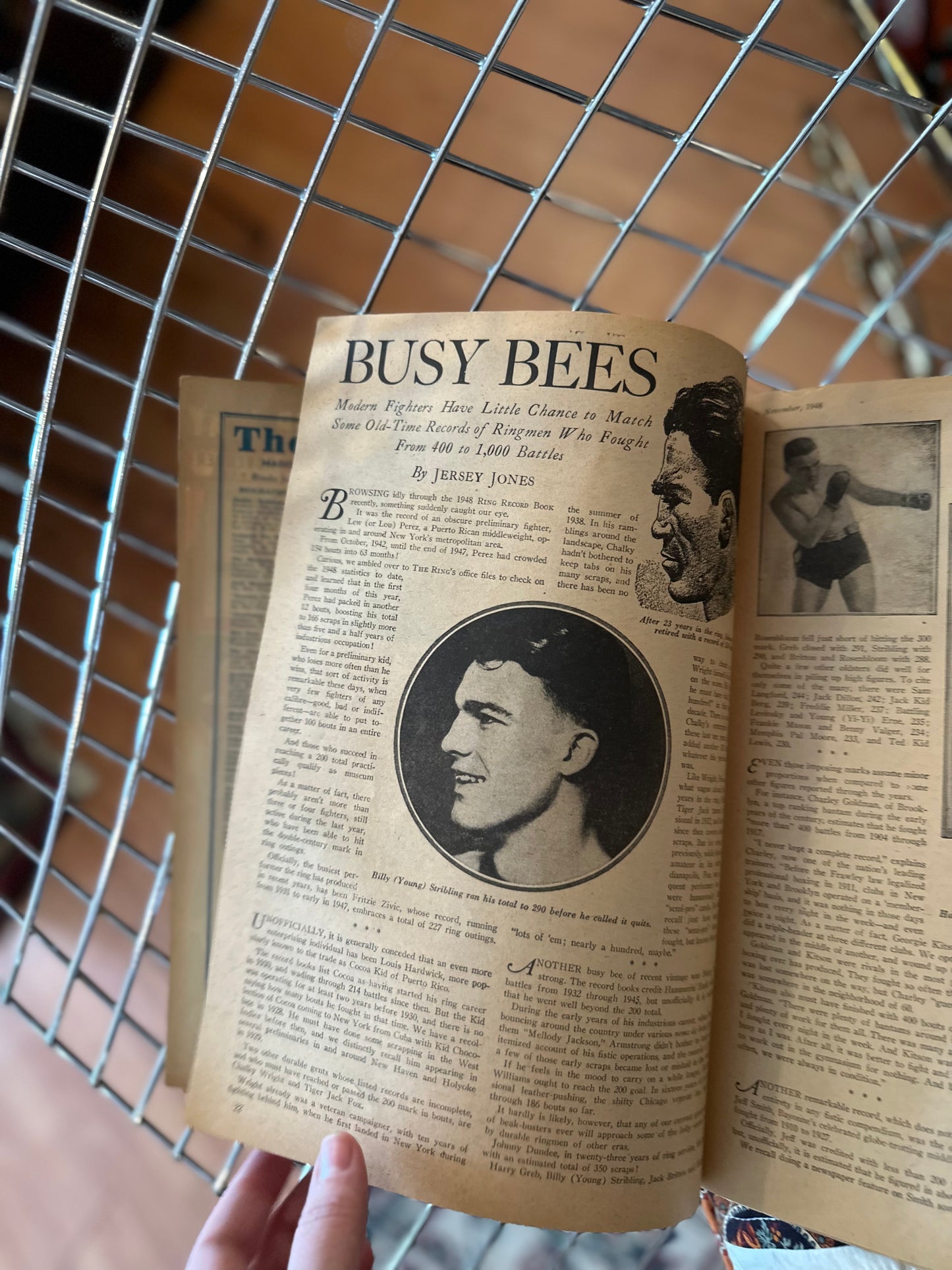 November 1948 The Ring Boxing Magazine Freddie Mills of Great Britain
