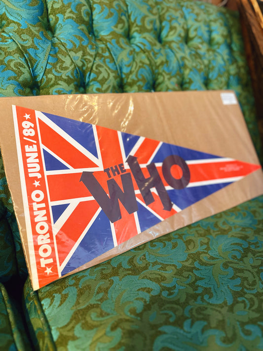The Who Toronto June 89 concert pennant