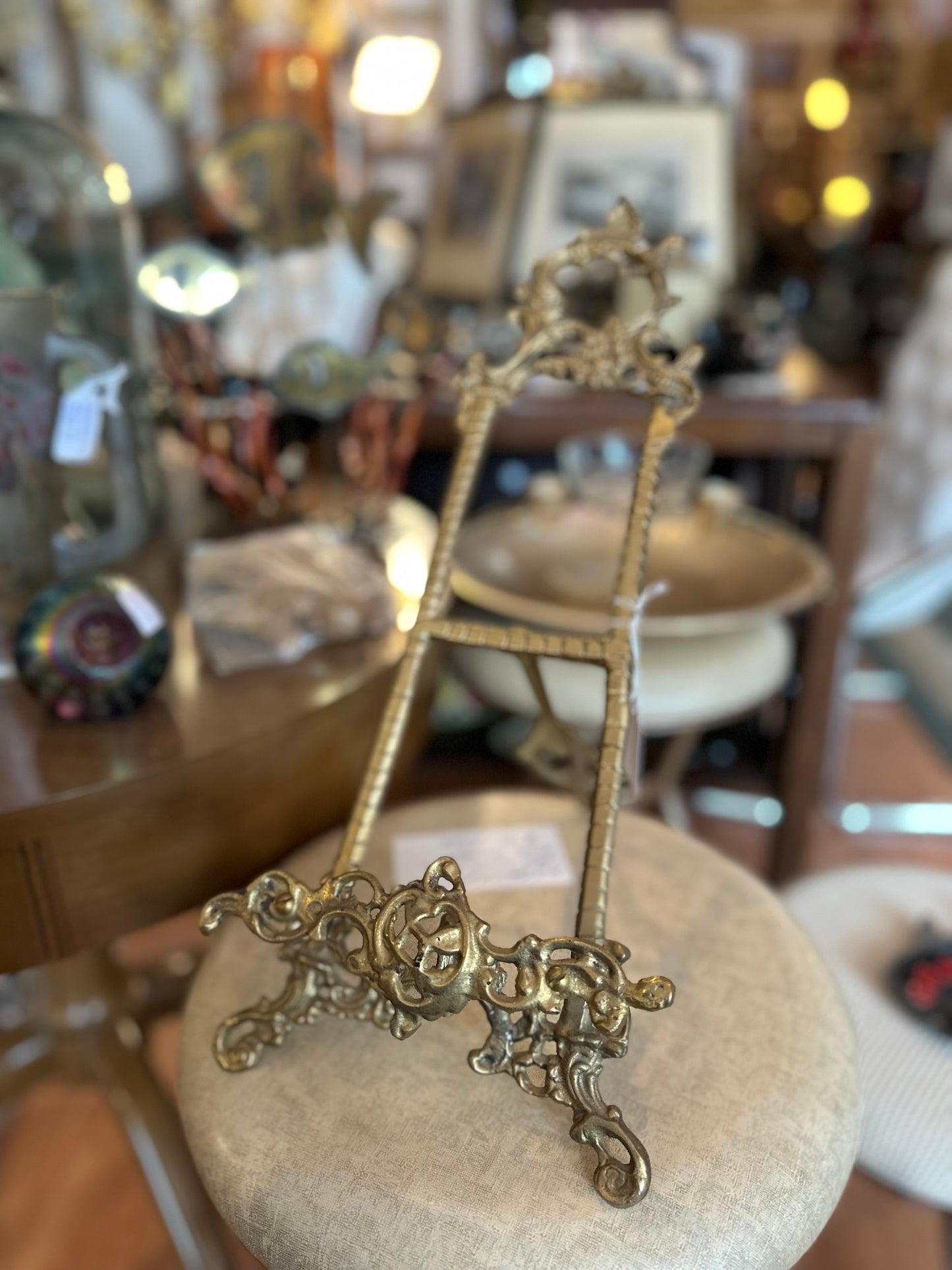 Brass picture stand