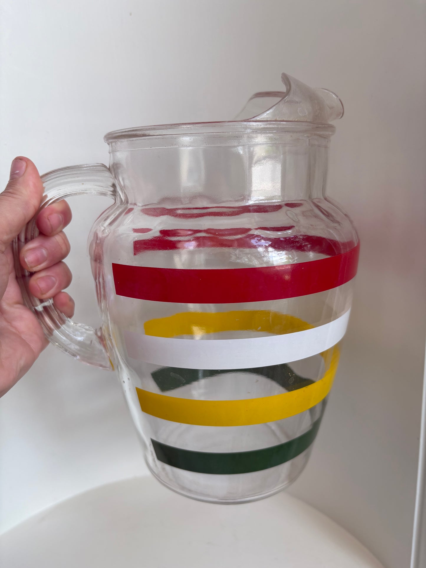 Striped Juice Jug