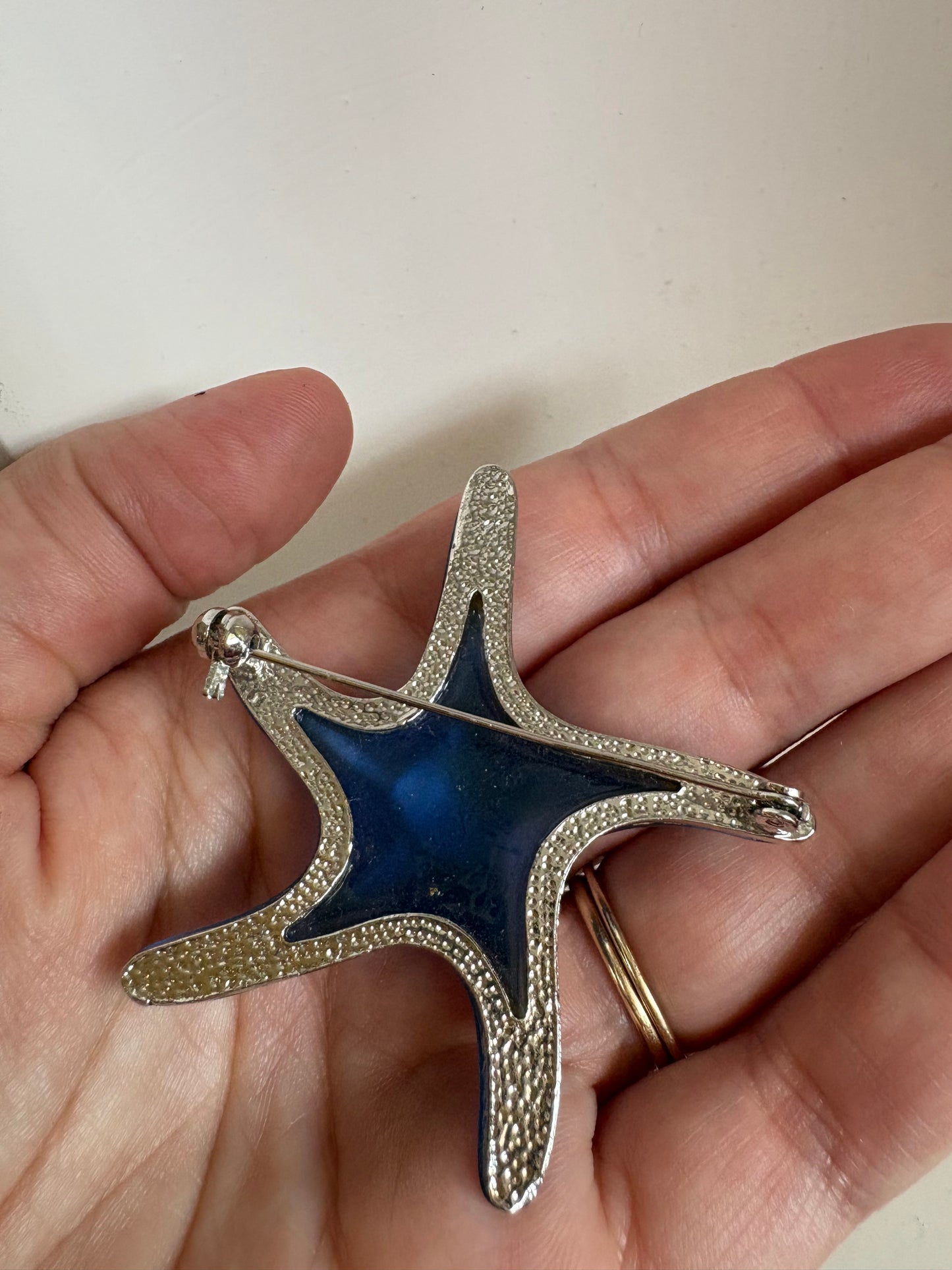Brooch #7 - Blue Starfish