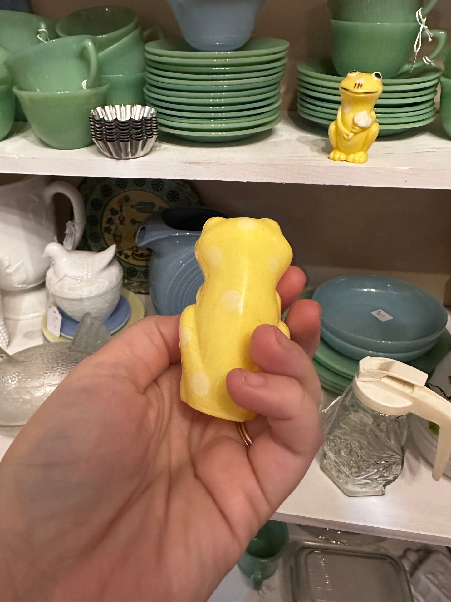 Plastic Frog Salt & Pepper shaker set