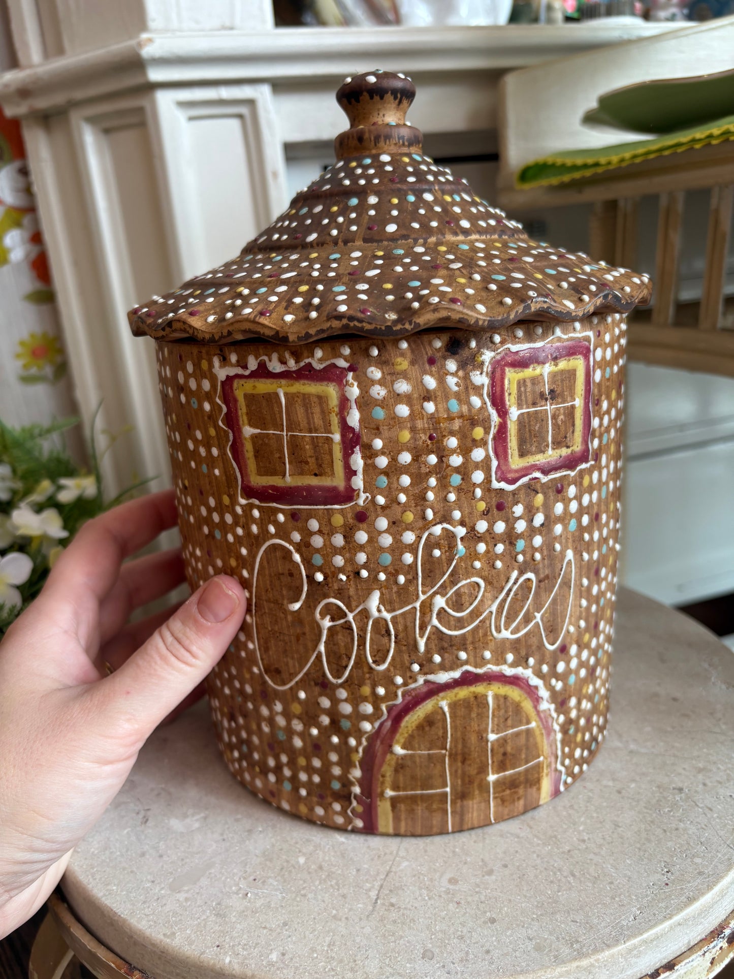 Ceramic Gingerbread cookie Jar - Made in Japan