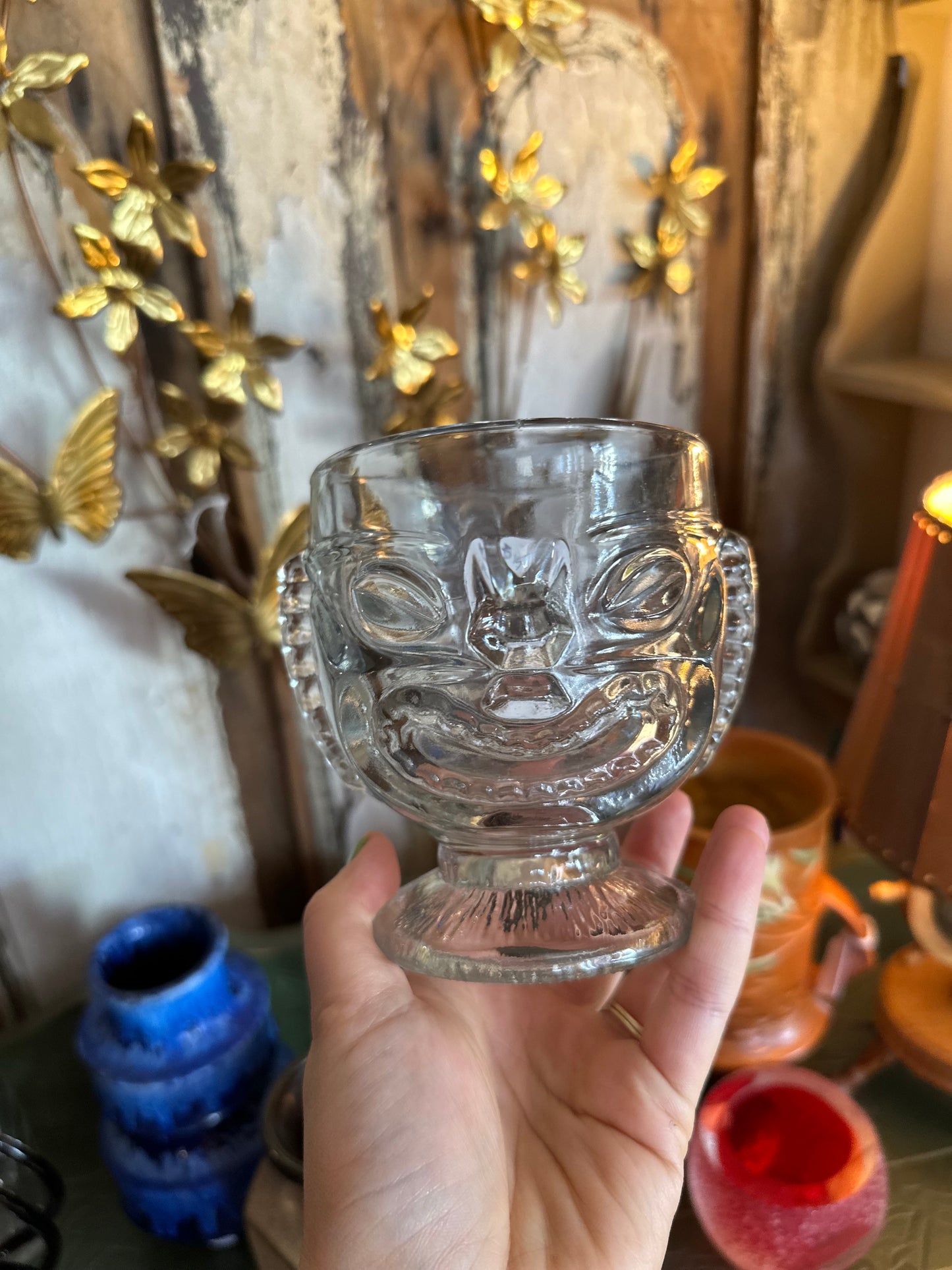WDW Polynesian Resort Glass Tiki Mug