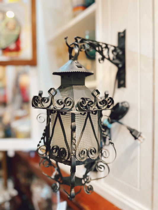 70s Spanish Revival ornamental lamp