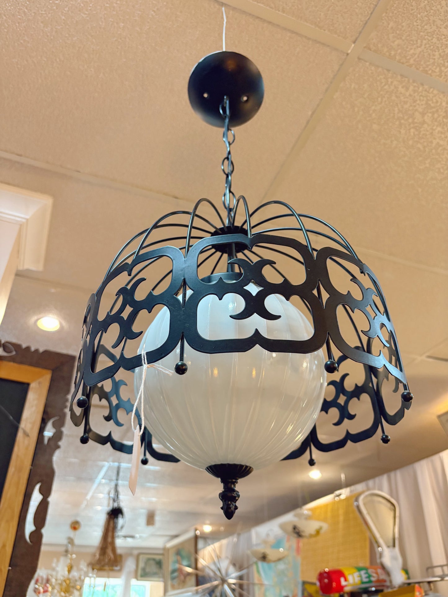 Mid Century Arthur Umanoff Design Pendant Ceiling Light Fixture