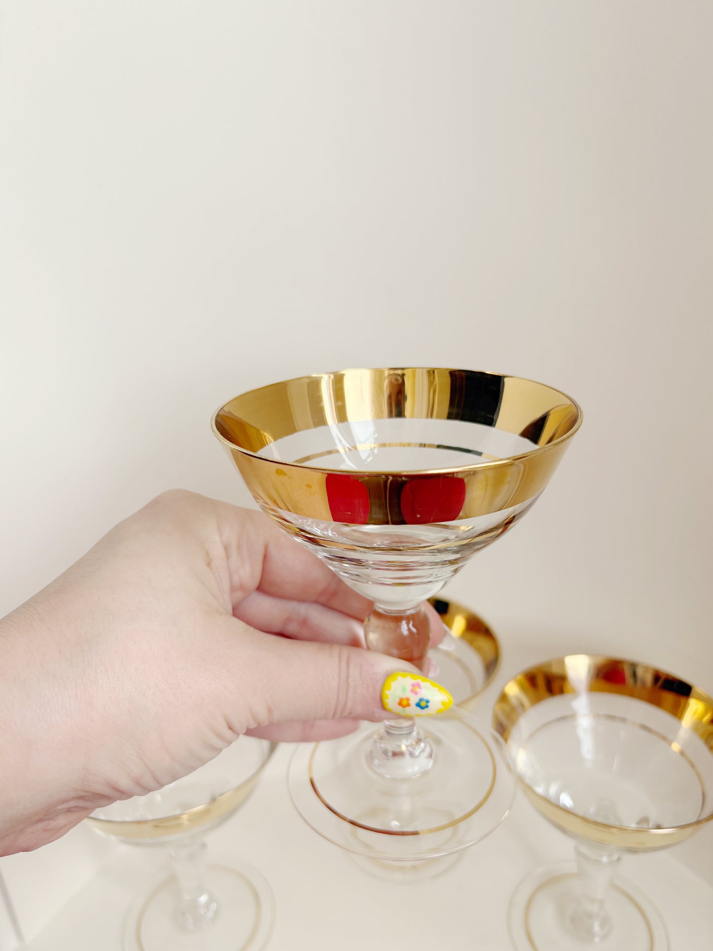 Dorothy Thorpe Crystal Martini Glasses (set of 4)