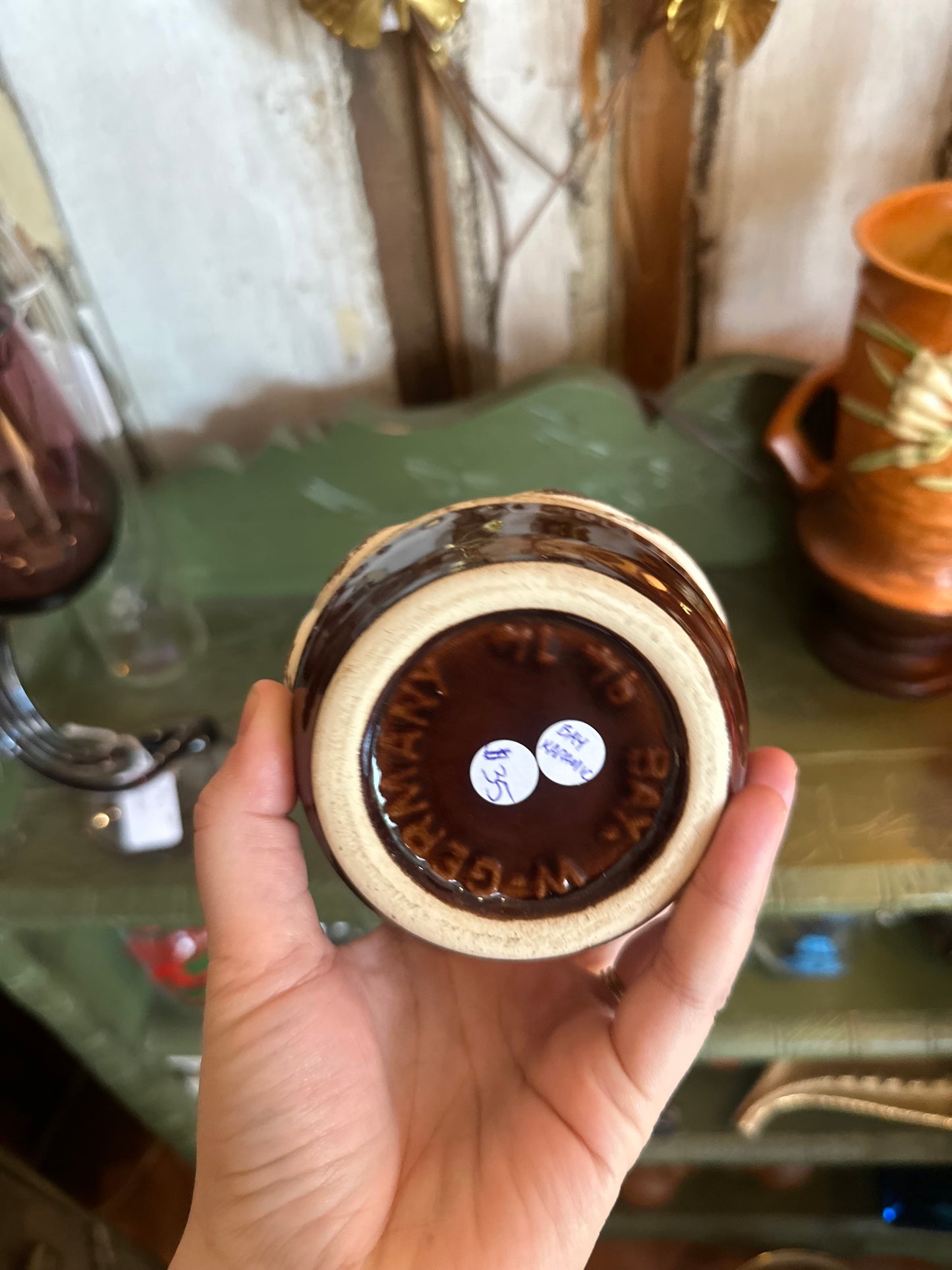 Bay Karamic West German Pottery floral Vase