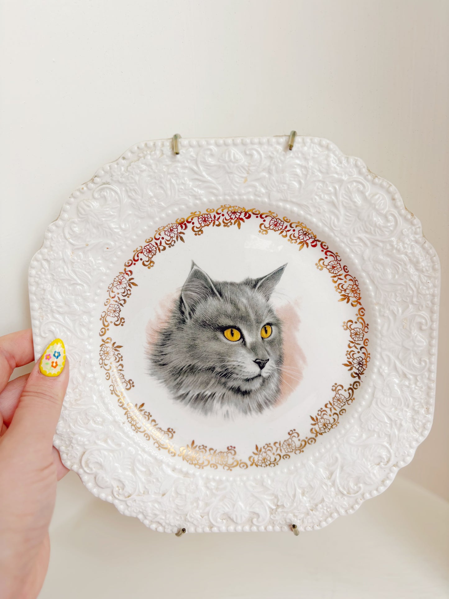 Cat Plate 8-71 Lord Nelson Pottery England
