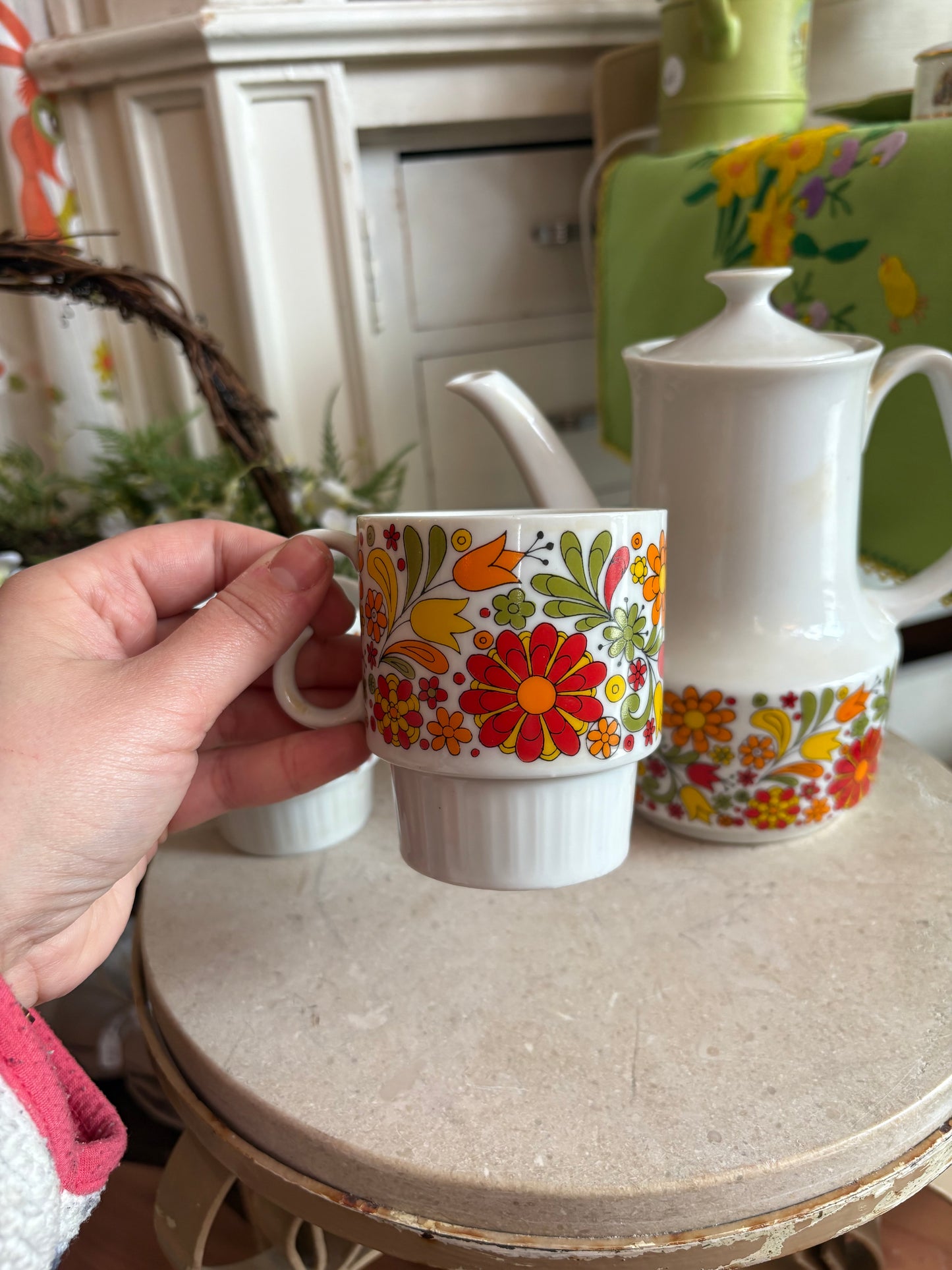 1960s ESD Japan Teapot with 2 mugs